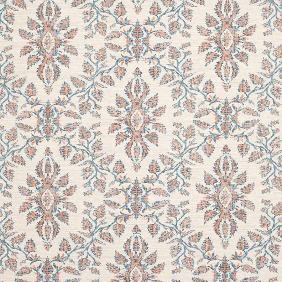 Peveril Navy/Red — Colefax & Fowler tyg