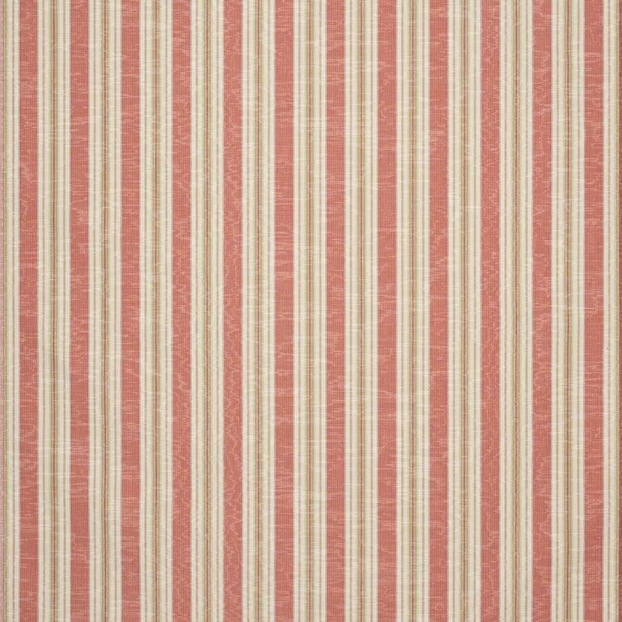 Drayton Stripe Tomato/Olive — Colefax & Fowler tyg