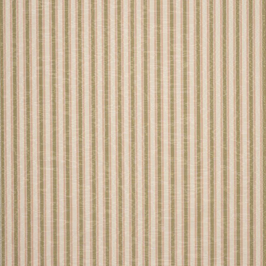 Colville Stripe Olive/Red — Colefax & Fowler tyg