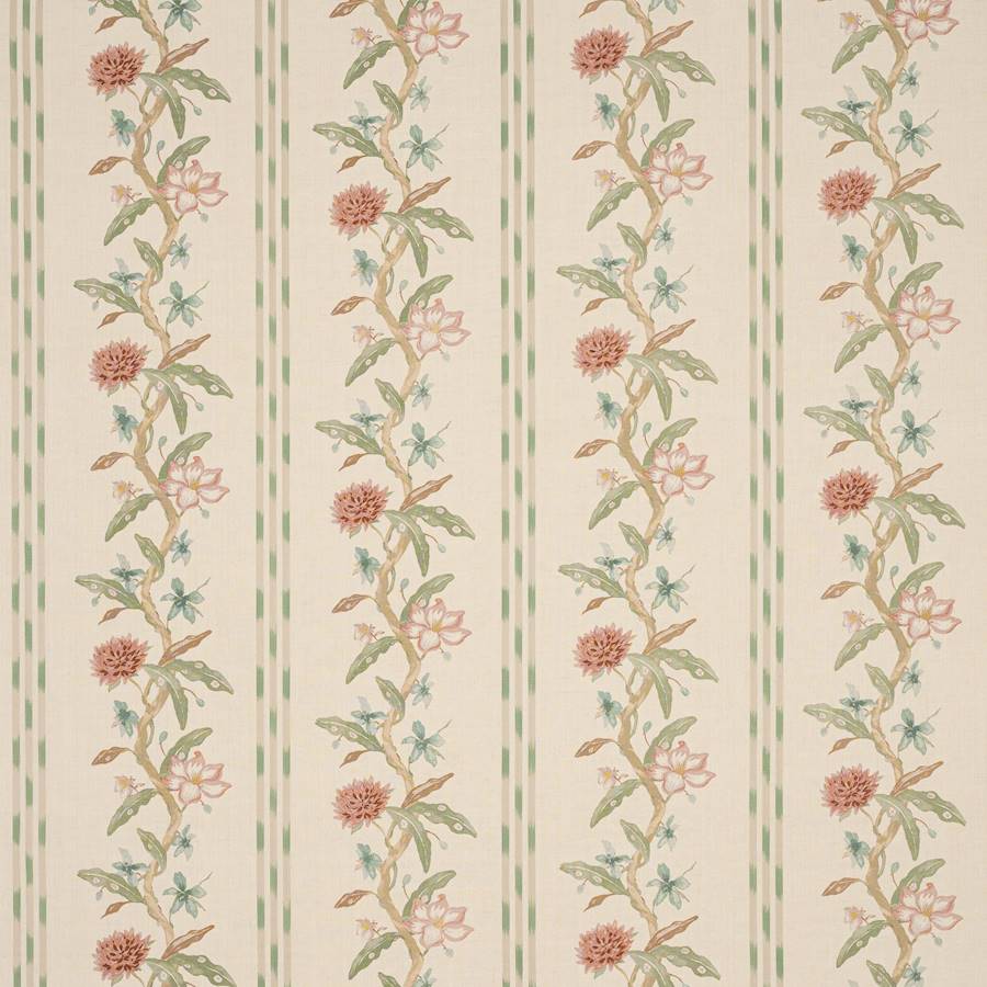 Harewood Pink/Green — Colefax & Fowler tyg