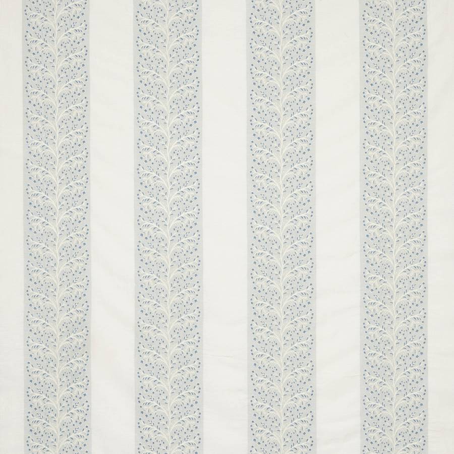 Wren Stripe Blue — Colefax & Fowler tyg