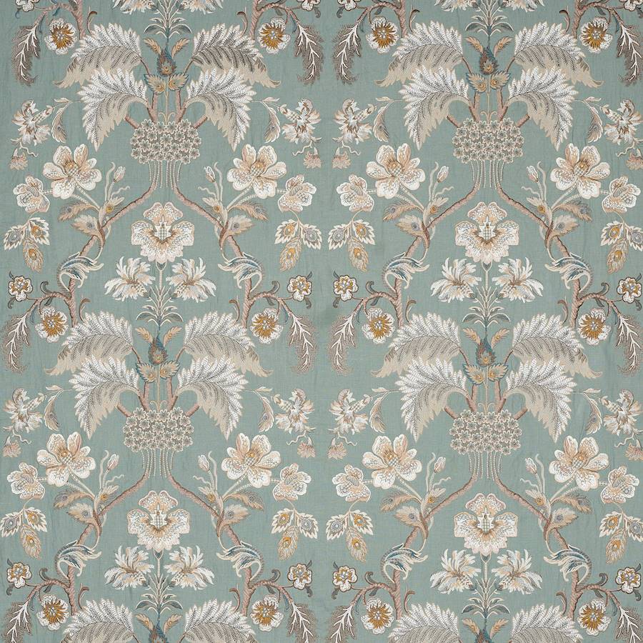 Carmine Old Blue — Colefax & Fowler tyg