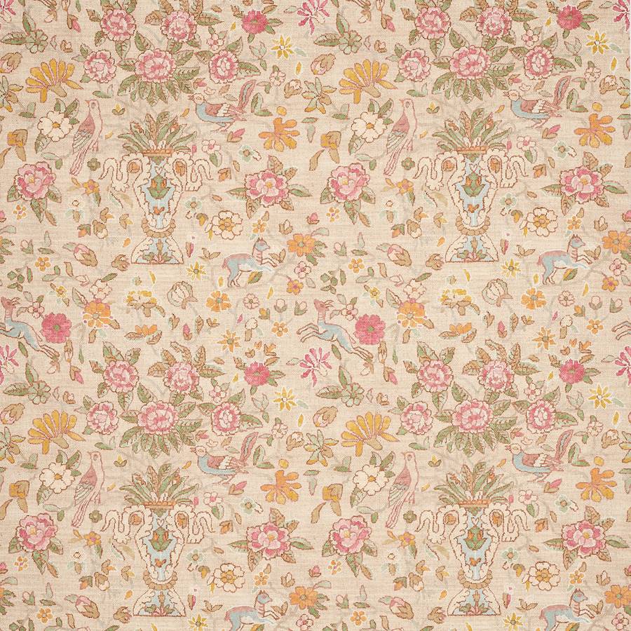Fleury Pink/Green — Colefax & Fowler tyg