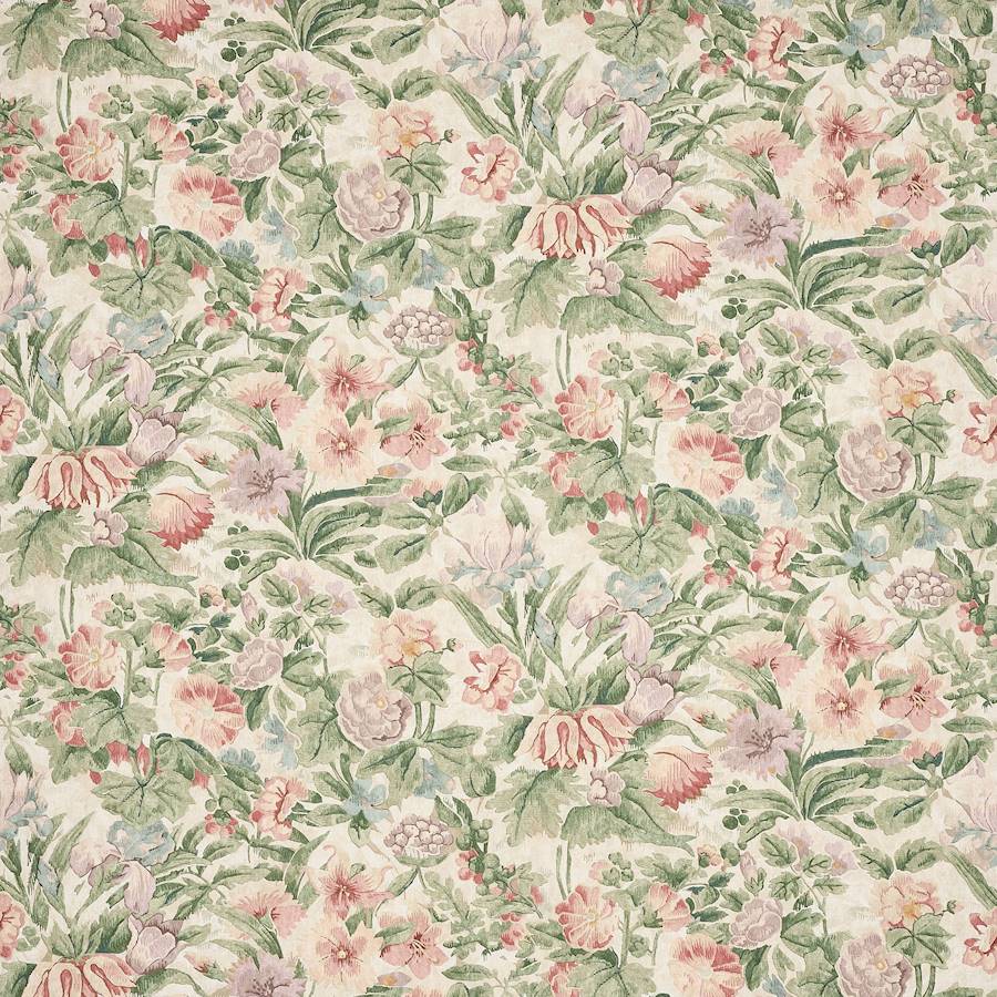Montilly Red/Green — Colefax & Fowler tyg
