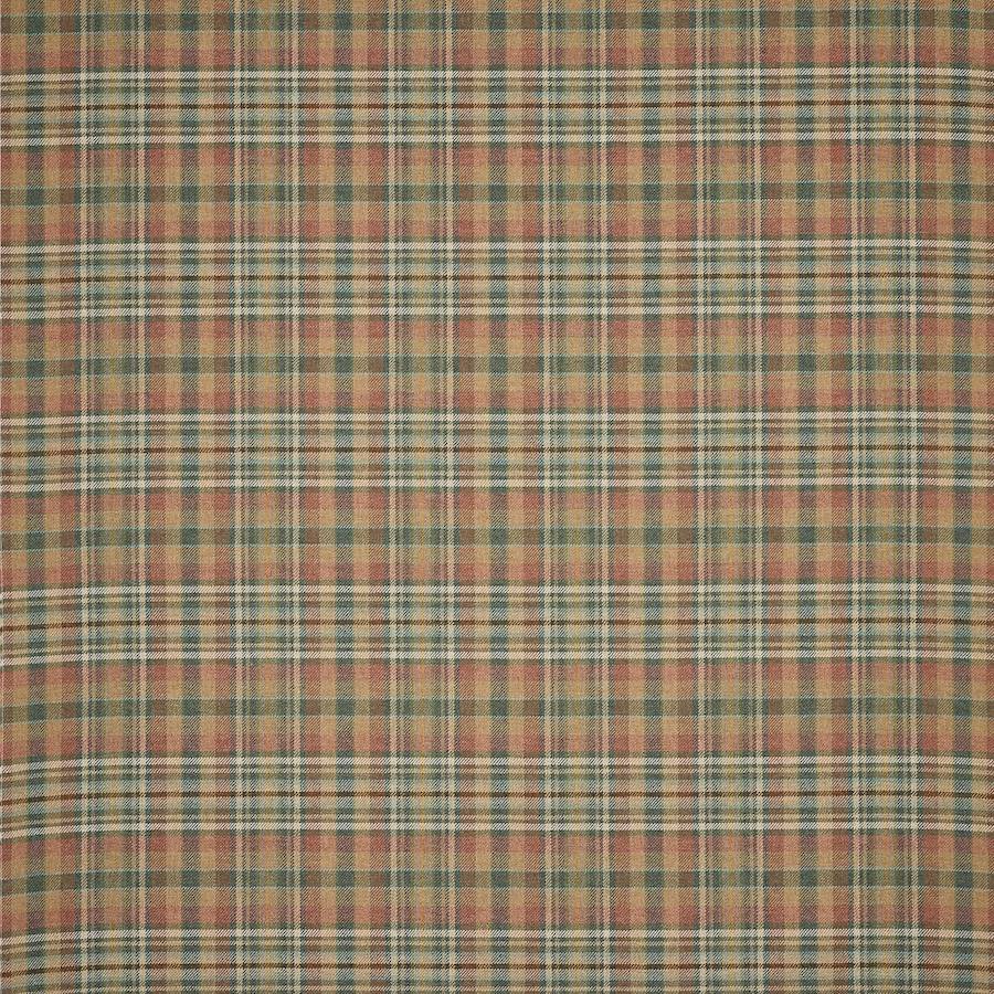 Norland Plaid Red/Forest — Colefax & Fowler tyg