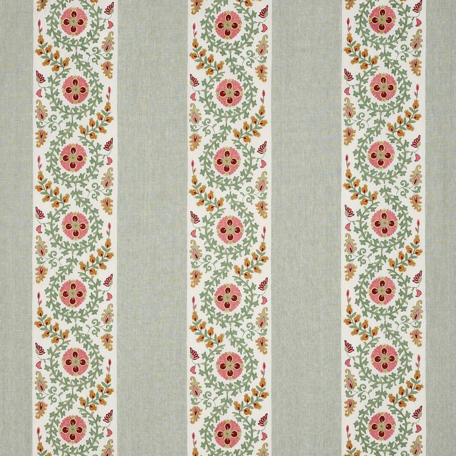 Levina Red/Green — Colefax & Fowler tyg