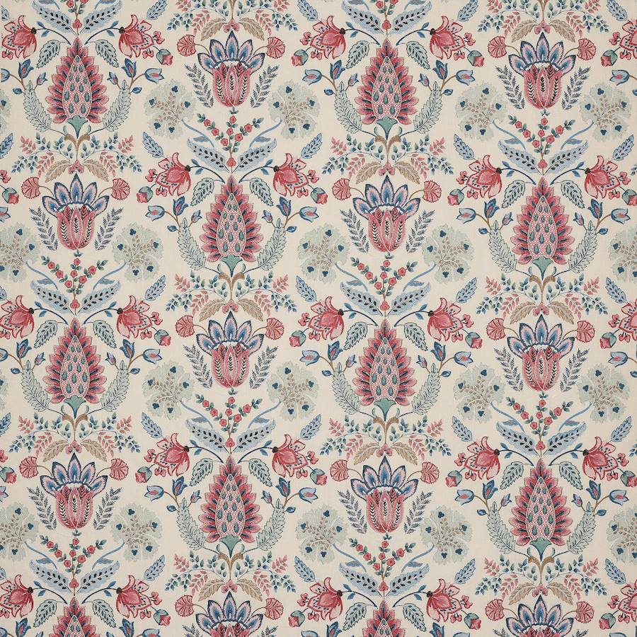 Calcott Pink/Blue — Colefax & Fowler tyg