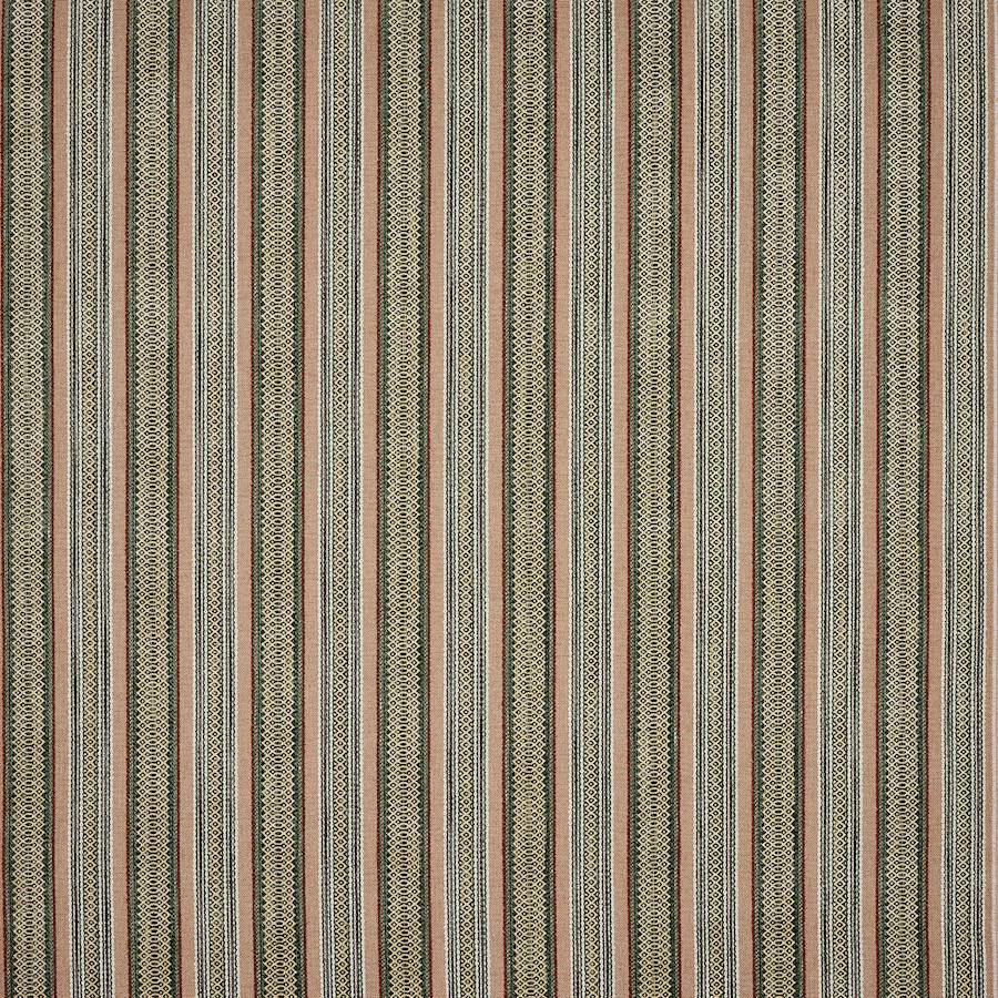 Bingham Stripe Red/Green — Colefax & Fowler tyg