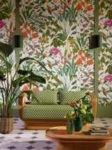 Fantaisie Tropicale room setting — Pierre Frey wallpaper