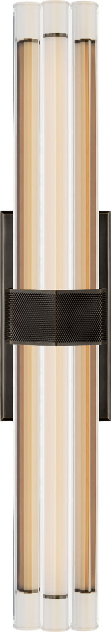 Fascio 24" Vägglampa — Lauren Rottet for Visual Comfort & Co. — Bronze with Crystal