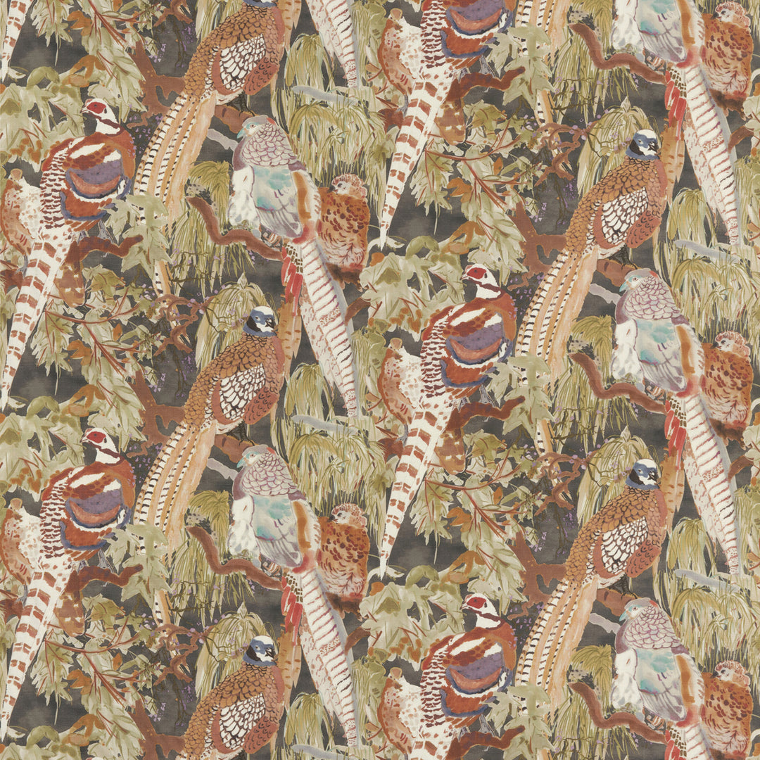 Game Birds Linen a Tyg