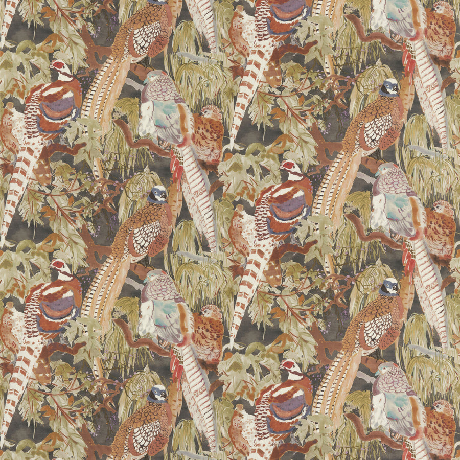 Game Birds Linen a Tyg
