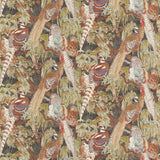 Game Birds Linen a Tygprov - Charcoal