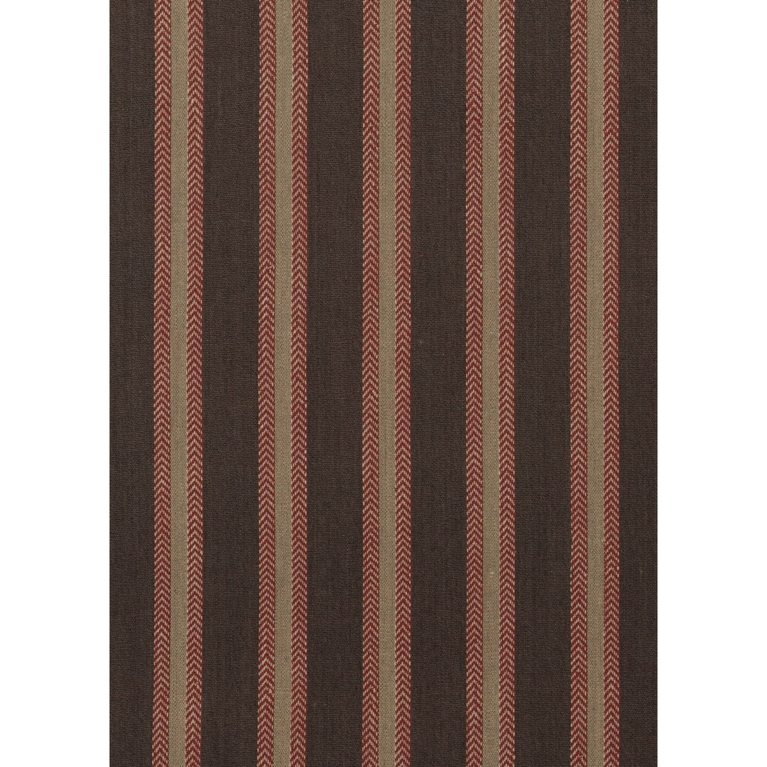 Chester Stripe a Tygprov - Woodsmoke/Russet