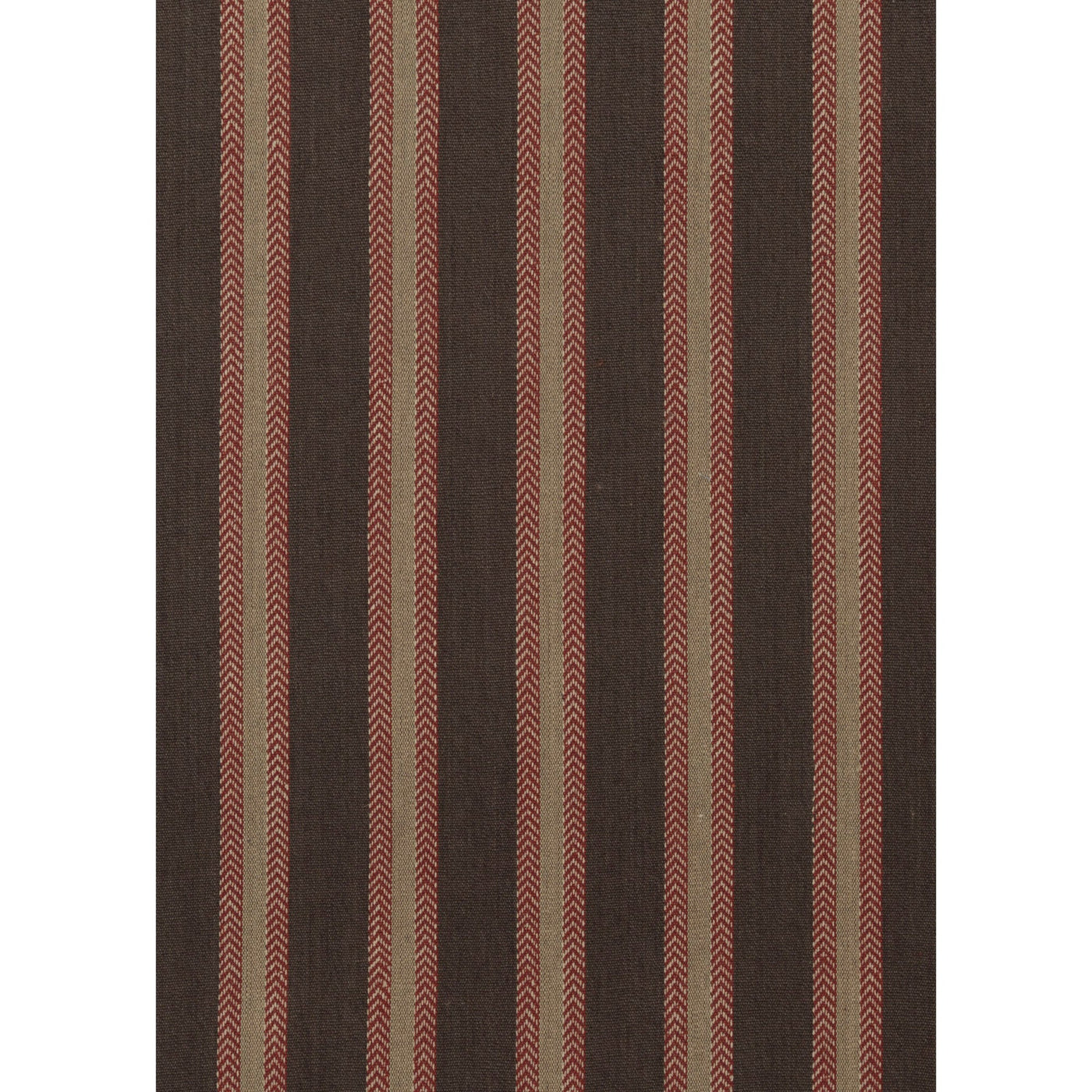 Chester Stripe a Tygprov - Woodsmoke/Russet