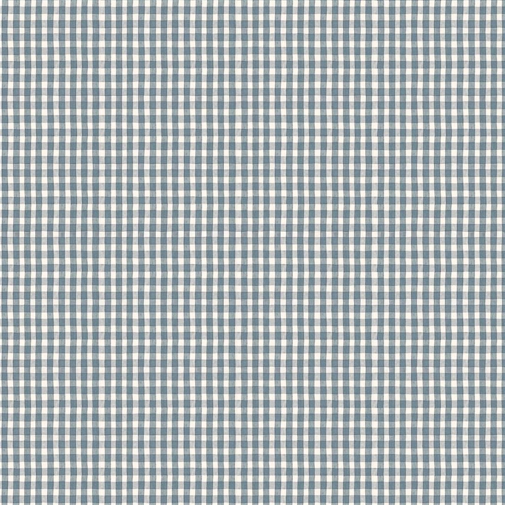 Fine Linen Check Dark Blue — Ralph Lauren Home tyg