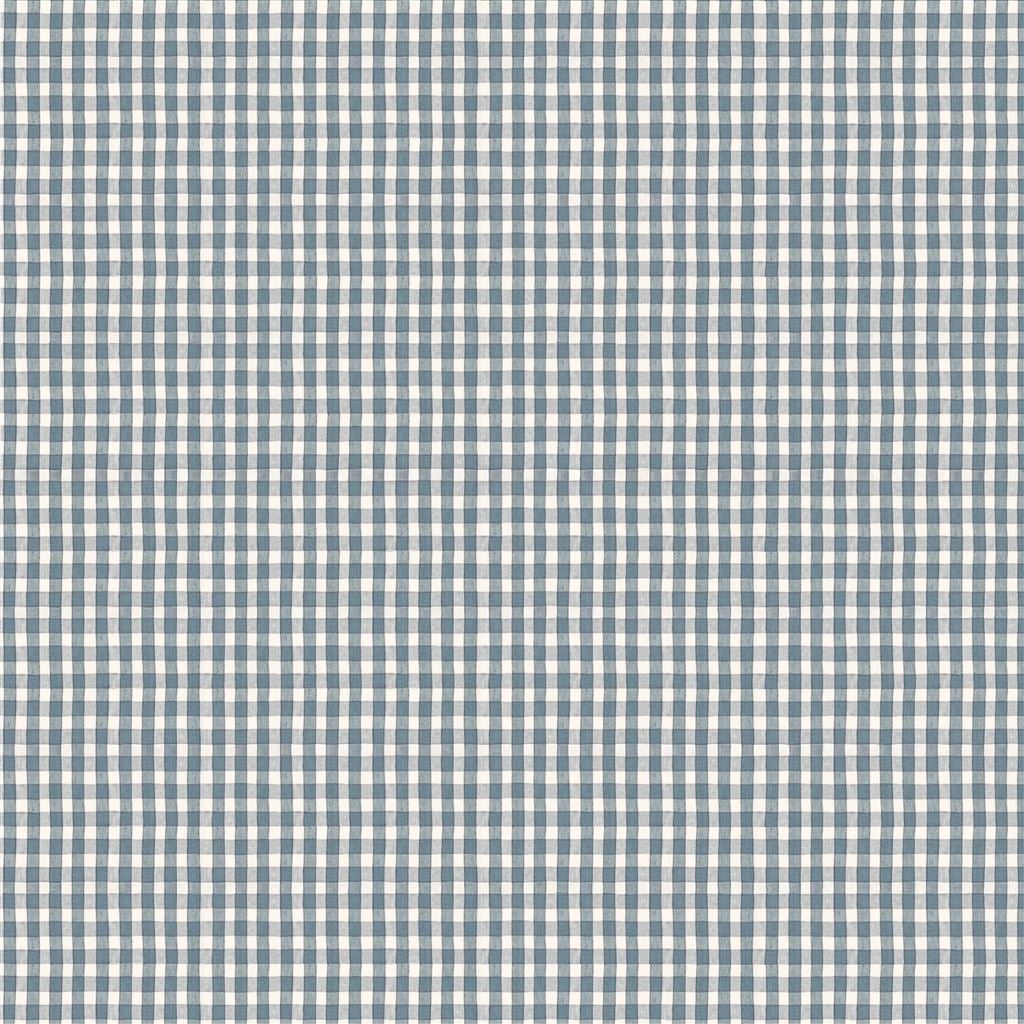 Fine Linen Check Dark Blue — Ralph Lauren Home tyg