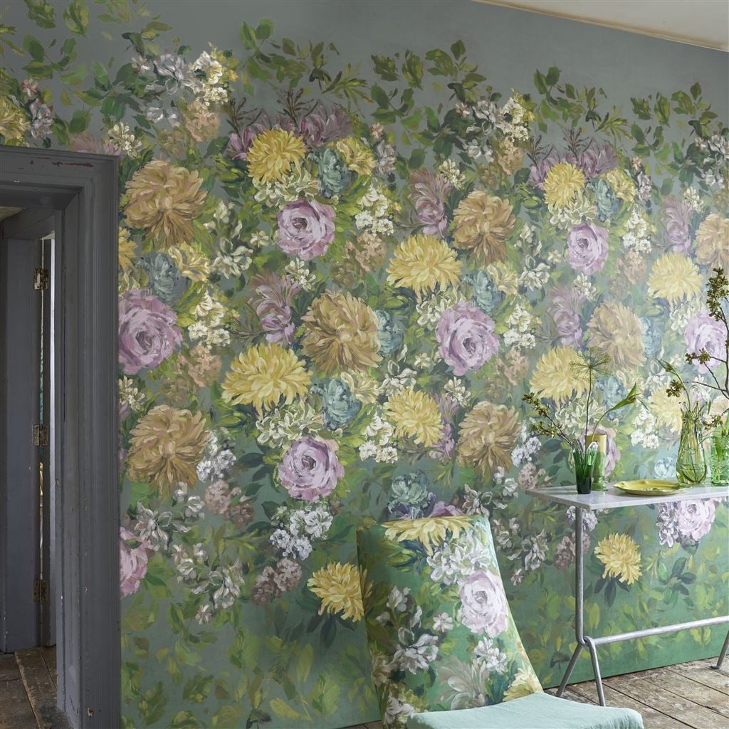 Fleur D Artistes Tapet — Designers Guild i miljö