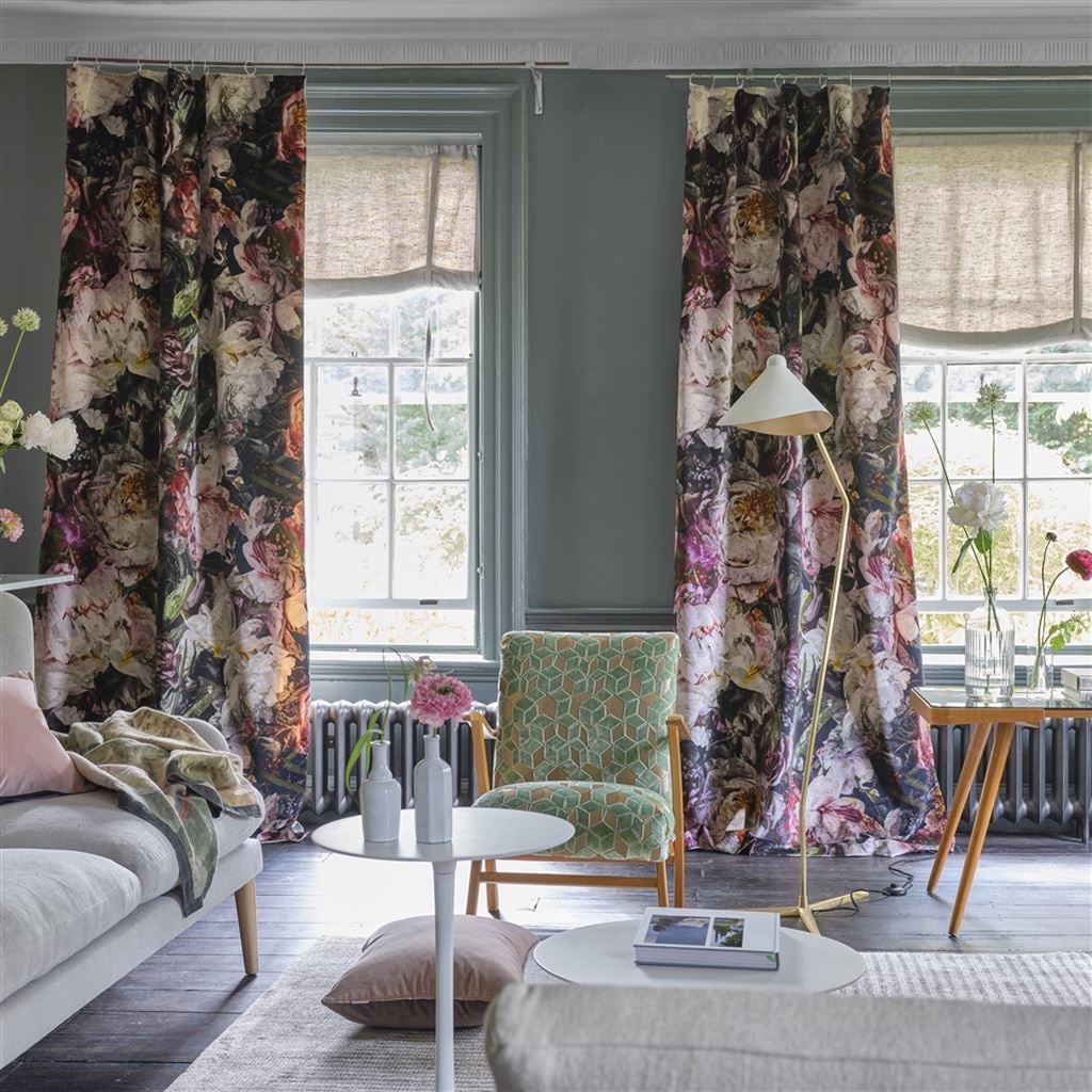 Fleur De Nuit Tyg — Designers Guild i miljö