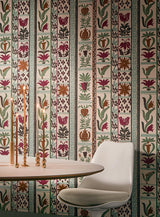 Fleurs de Lumiere room setting — Pierre Frey wallpaper