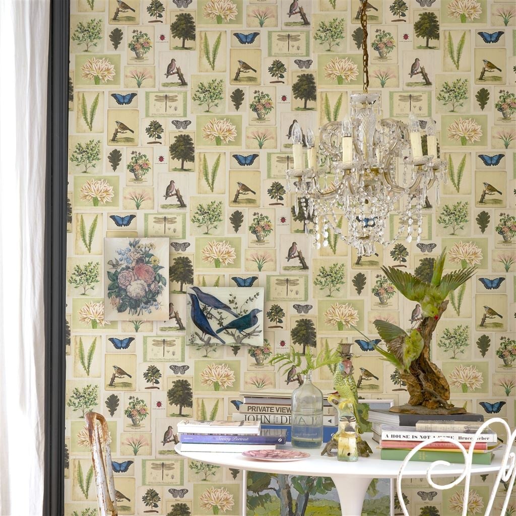 Flora And Fauna Tapet — Designers Guild i miljö