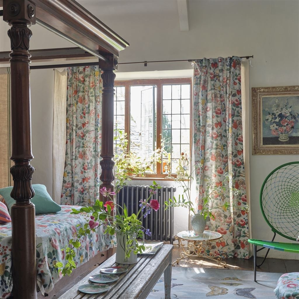 Flower Fan Tyg — Designers Guild i miljö