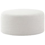 Round Footstool in Off-white - Keiichi