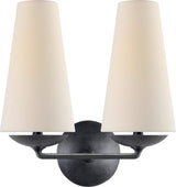 Fontaine Double Vägglampa Aged Iron
