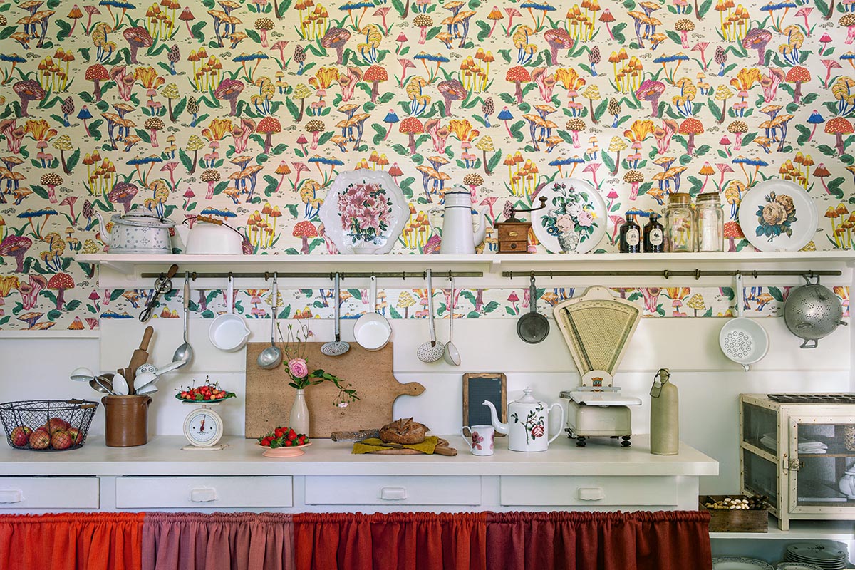 Forestiere room setting — Pierre Frey wallpaper