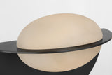 Fosse 9" Invertable Oval Vägglampa — Kelly Wearstler for Visual Comfort & Co. — Bronze with Alabaster detaljbild