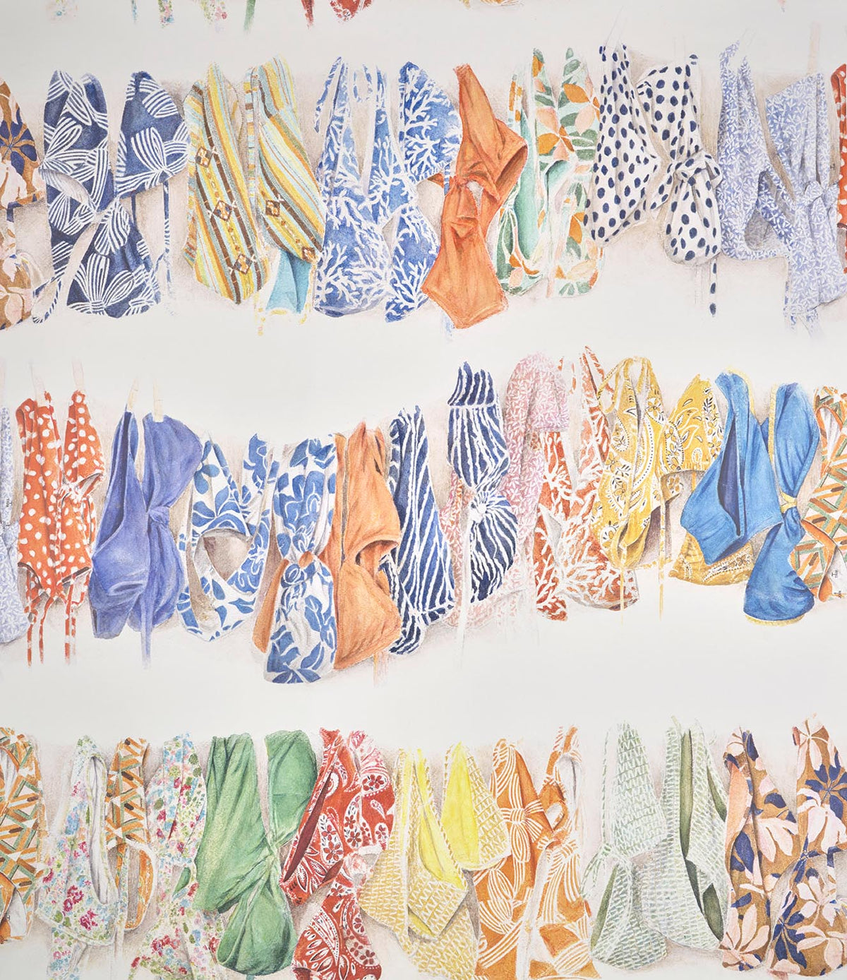La Baignade Multicolore — Pierre Frey wallpaper