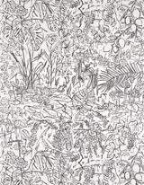 Flore Fusain — Pierre Frey wallpaper