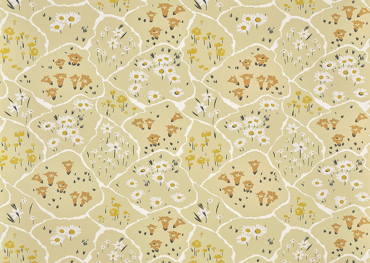 Champ Fleuri Ocre — Pierre Frey wallpaper