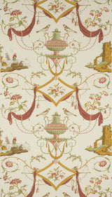 Wallpaper Bazoches Corail amande — Pierre Frey -tapetti
