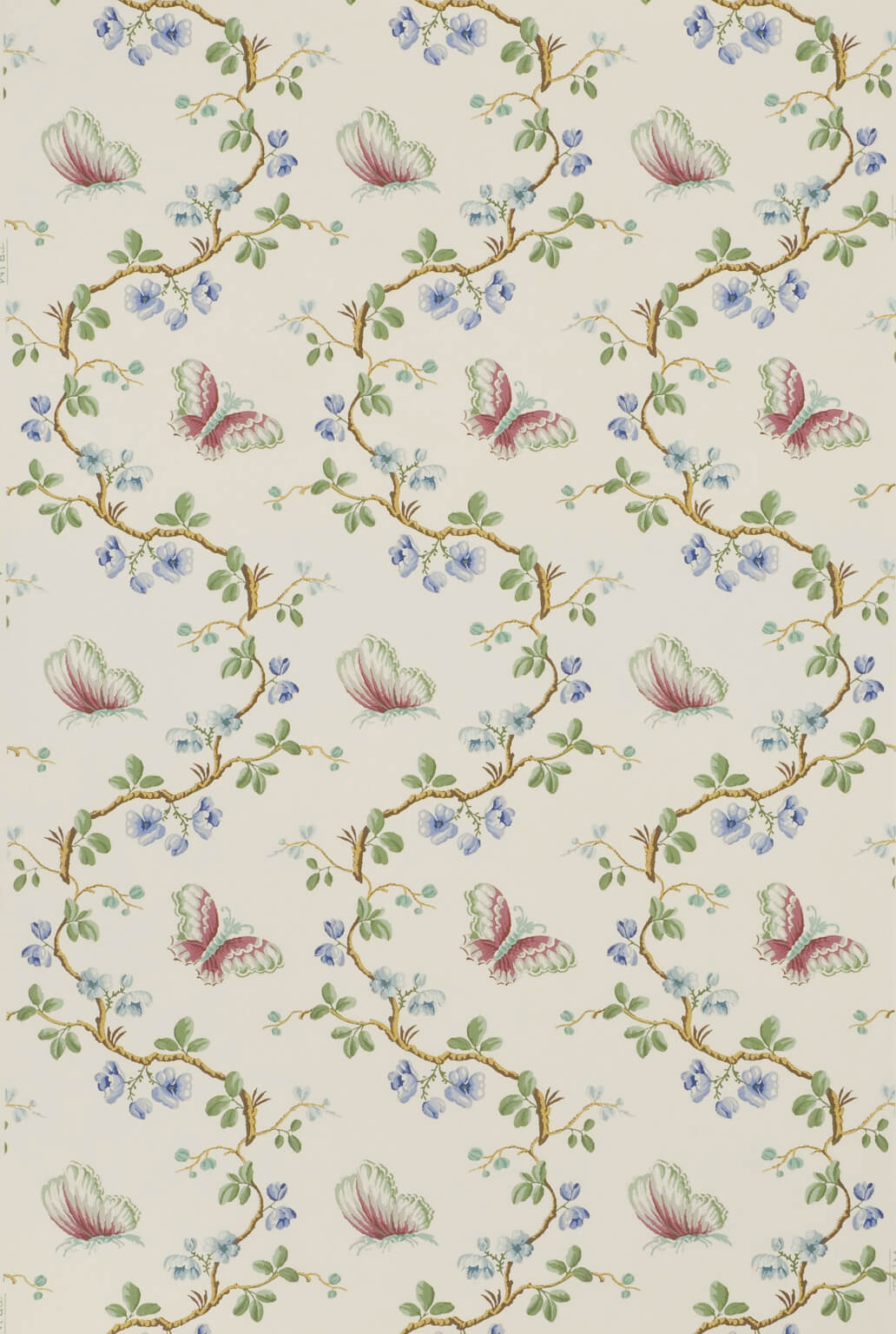 Wallpaper Papillons Bleu — Pierre Frey tapet