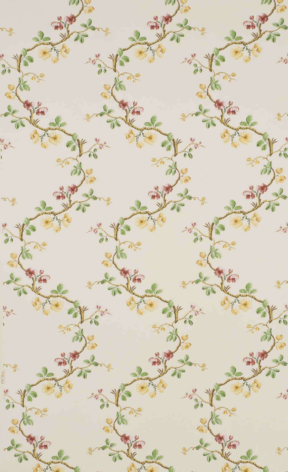 Wallpaper Sans Papillons Corail — Pierre Frey wallpaper