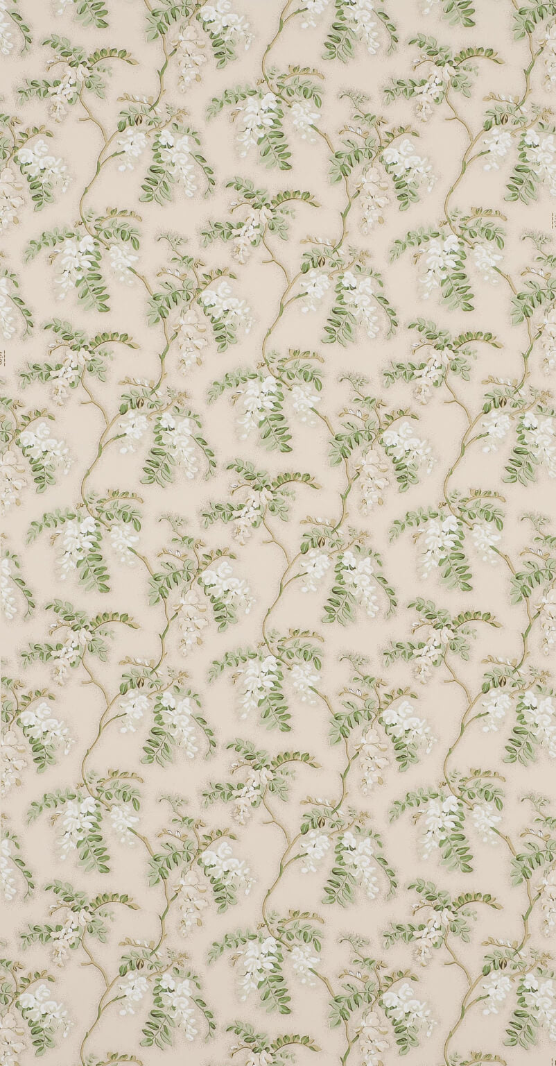 Wallpaper Fleurs de Mai Blanc — Pierre Frey wallpaper