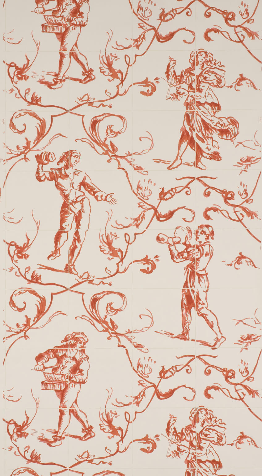 Wallpaper Sintra Tomate — Pierre Frey wallpaper