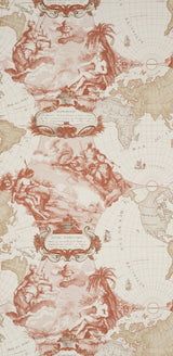 Planisphere Persimmon — Pierre Frey tapet