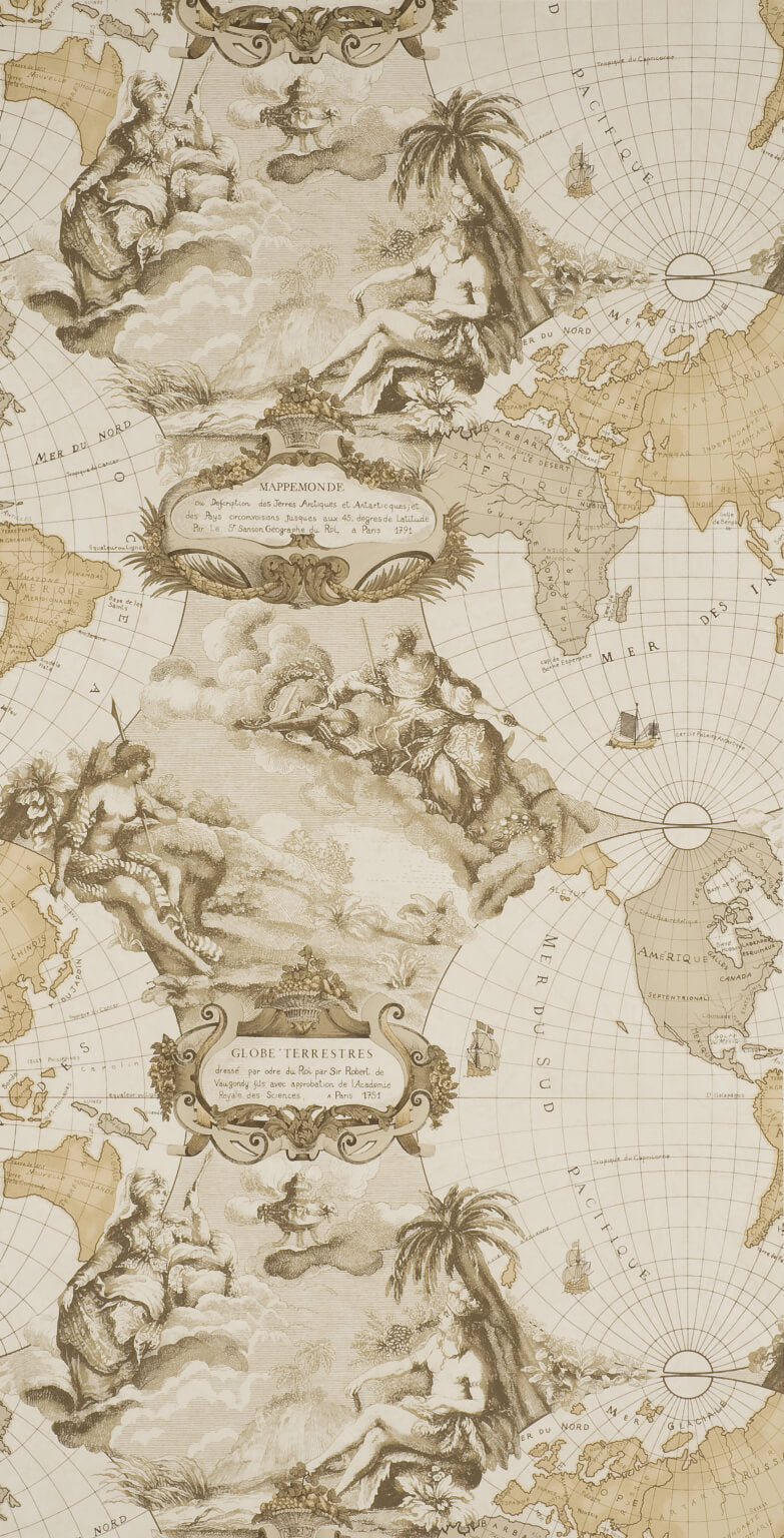 Planisphere Nutmeg — Pierre Frey tapet