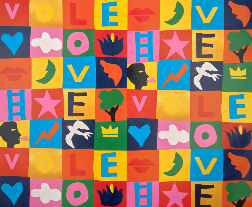 Game of Love MULTICOLORE — Pierre Frey -tapetti