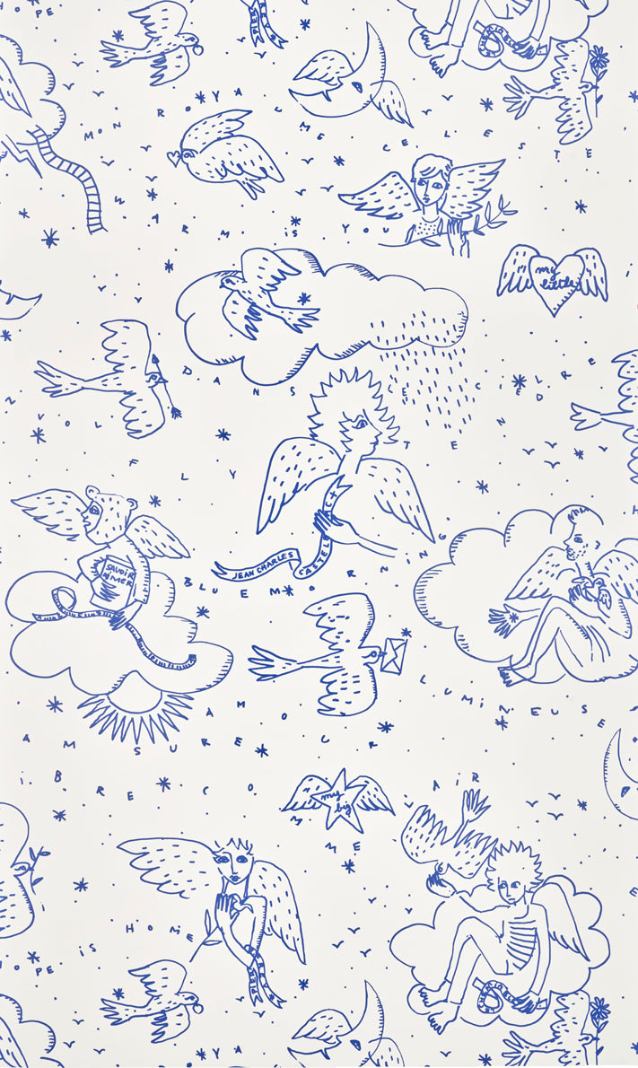 Le Monde Parall’aile BLEU — Pierre Frey tapet