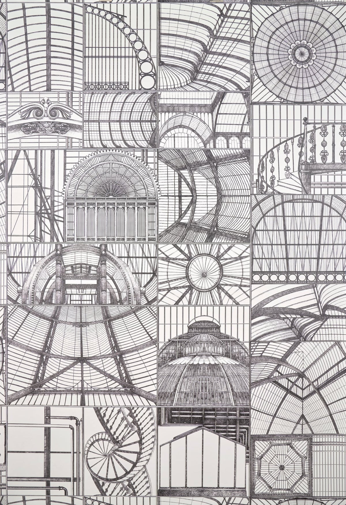 Sous la Verriere FUSAIN — Pierre Frey wallpaper