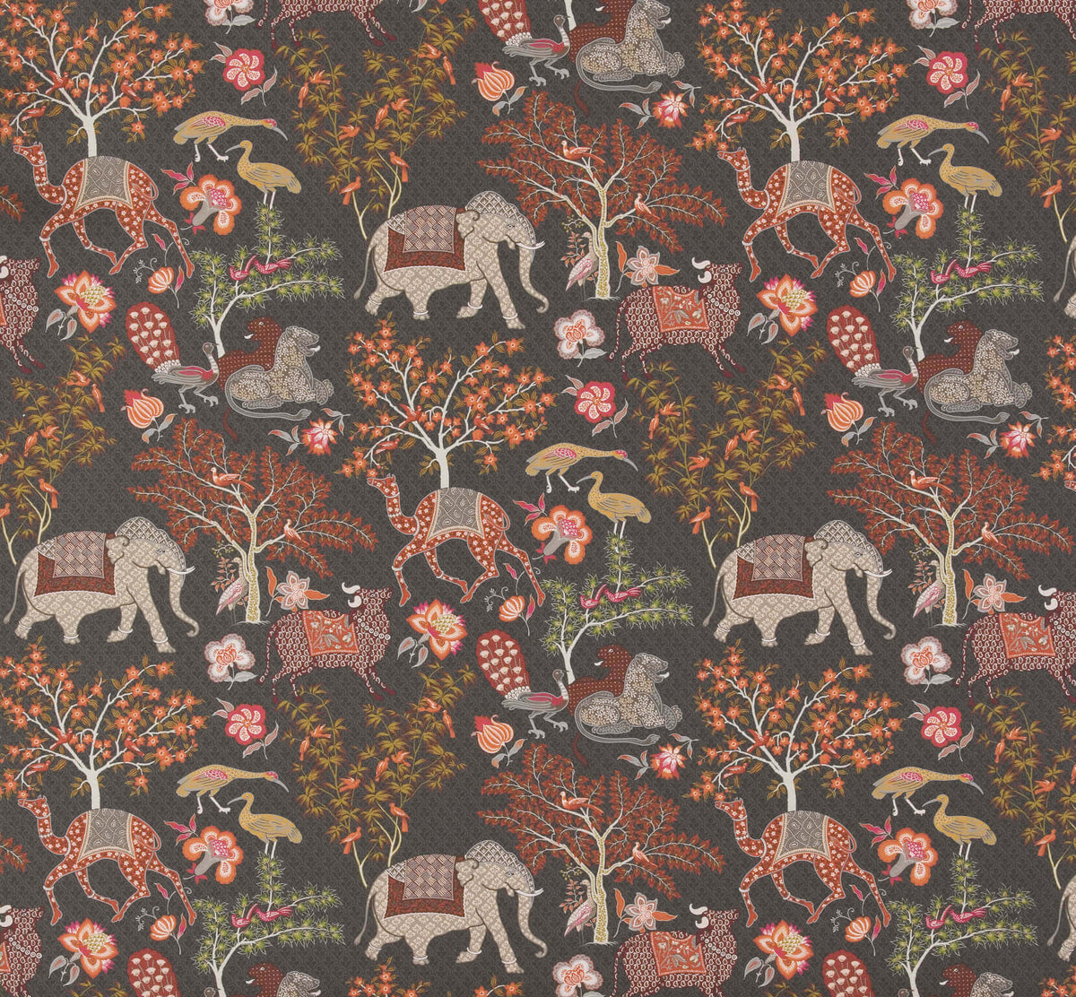 Jardin de Mysore Brun — Pierre Frey -tapetti