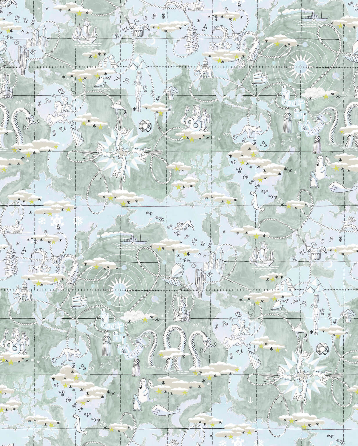 Magellan Celadon — Pierre Frey tapet