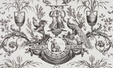 Fontaine et Animaux Noir/blanc — Pierre Frey wallpaper