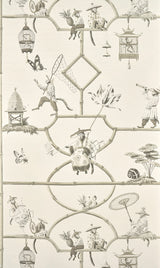 Les Singes Savants PORCELAINE — Pierre Frey wallpaper