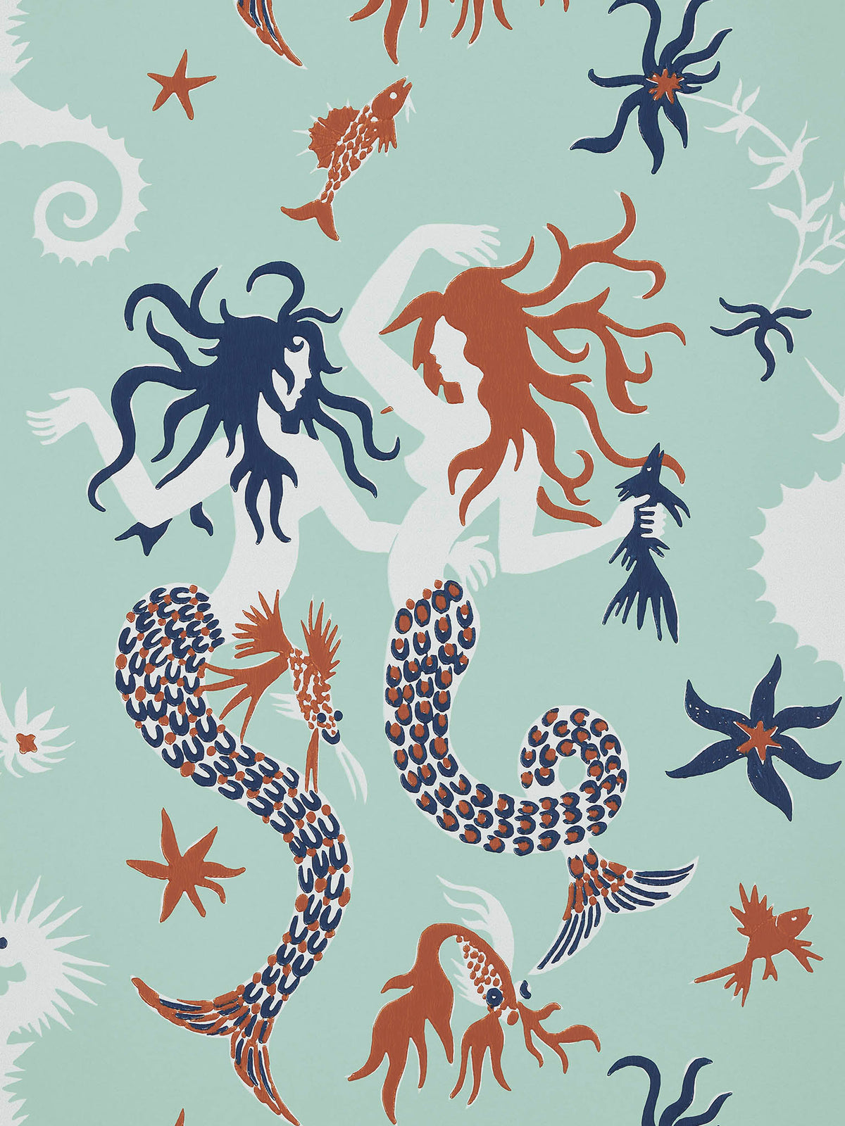 Poseidon Celadon — Pierre Frey behang