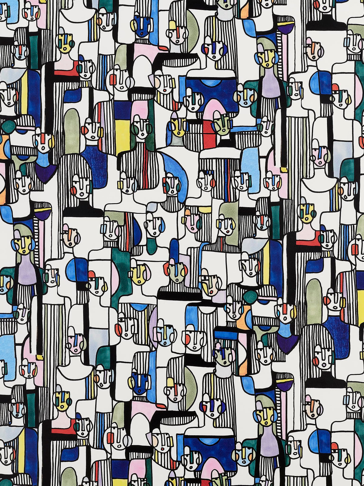 Les Modeles Multicolore — Pierre Frey wallpaper