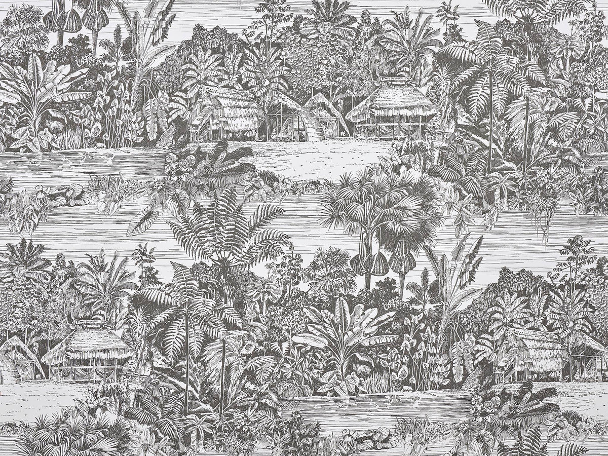 Belize Fusain — Pierre Frey -tapetti